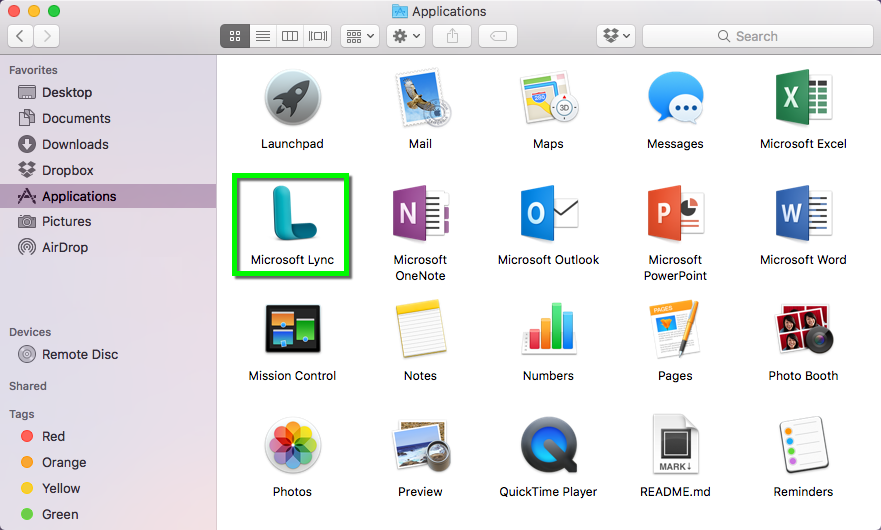 Microsoft lync for mac 2015